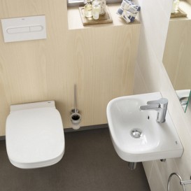 Сиденье с крышкой для унитаза Roca Debba антибактериальное покрытие с функцией Soft Close дюропласт белый A8019D2004