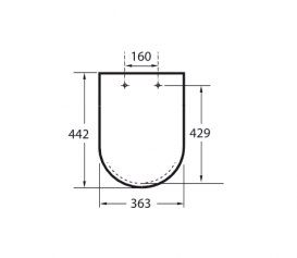 Сиденье с крышкой для унитаза Roca Debba антибактериальное покрытие с функцией Soft Close дюропласт белый A8019D2004