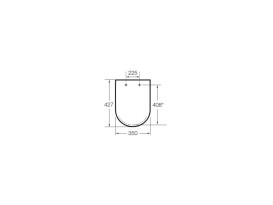 Сиденье с крышкой для унитаза Roca Gap Slim Compacto Soft-Close дюропласт белый A801732001