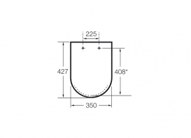 Сиденье с крышкой для унитаза Roca Gap антибактериальное покрытие дюропласт белый A801730004