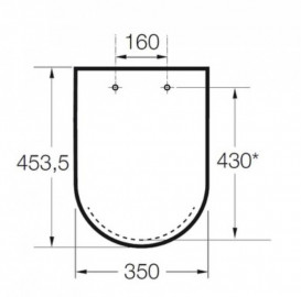 Сиденье с крышкой для унитаза Roca Gap с функцией Soft Close легкосьемная дюропласт белый A80148200U