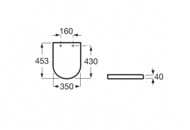 Сиденье с крышкой для унитаза Roca Gap Round Soft Close Supralit белый петли нержавеющая сталь A801D12001