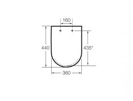 Сиденье с крышкой для унитаза Roca Hall антибактериальное покрытие с функцией Soft Close дюропласт белый A80162C004