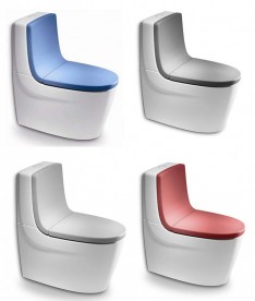 Сиденье с крышкой для унитаза Roca Khroma Soft Closе дюропласт красный A801652F3T