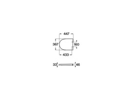 Сидіння з унітазною кришкою Roca Meridian-N Soft-Close Supralit® білий A8012A200B