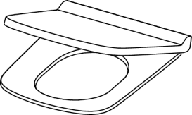 Сиденье с крышкой для унитаза Tece Slim soft-close дюропласт белый 9700603