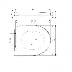 Сиденье с крышкой для унитаза TOTO CF с плавным опусканием дюропласт белый VC130