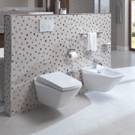 Сиденье с крышкой для унитаза TOTO Jewelhex с плавным опусканием дюропласт белый TC375CVKR#W