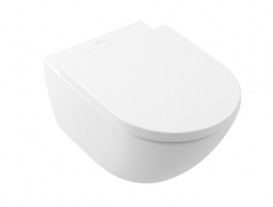 Сиденье с крышкой для унитаза Villeroy & Boch Subway 3.0 SoftClosing дюропласт камень белый 8M42S1RW