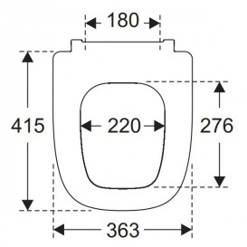 Сиденье с крышкой для унитаза Villeroy & Boch Antheus каменный белый 8M18S1RW