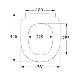Сиденье с крышкой для унитаза Villeroy & Boch Subway 3.0 дюроспласт альпийский белый 8M42S101