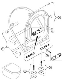 Сидіння з кришкою для унітазу Villeroy & Boch Subway 3.0 дюроспласт мигдальний 8M42S1AM