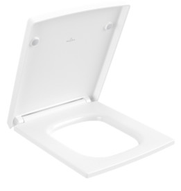 Сиденье с крышкой для унитаза Villeroy & Boch Memento 2.0 Soft Close дюроспласт каменный белый 8M24S1RW