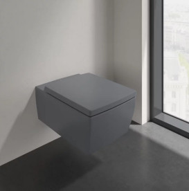Сиденье с крышкой для унитаза Villeroy & Boch Memento 2.0 Soft Close дюроспласт графит 8M24S1I4