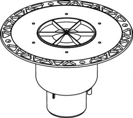 Сифон для дренажного трапа Tece Tecedrainpoint S DN70 вертикальный пластик черный 3603600