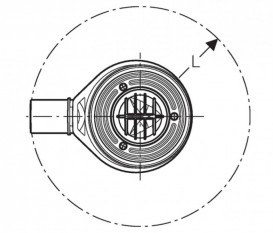 Сифон для душового піддону Geberit d90 висота гідрозатвори 30 мм PE-HD 150.581.00.1
