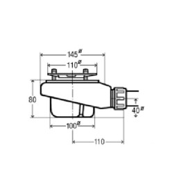 Сифон для душового піддону Roca Terran A27L018000
