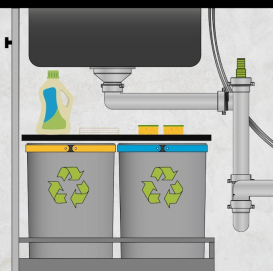 Сифон для кухонной мойки Fisc Italiana Premium 2K Manual ручной двухкамерный хром 01643-2