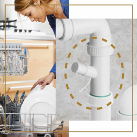 Сифон для кухонной мойки Fisc Italiana Premium 1K Auto автоматический однокамерный хром 01629-1