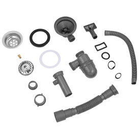 Сифон для кухонной мойки Kroner KRP Siphon-011 3½''х40/50 мм серый CV023014