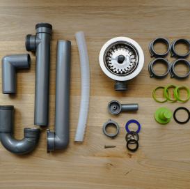 Сифон для кухонного миття Fisc Italiana Premium 1K Manual ручний однокамерний хром 01630-1