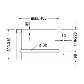 Сифон для раковины Duravit хром 0050361000