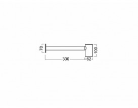 Сифон для раковини Hatria укорочений латунь хром Y0Q377