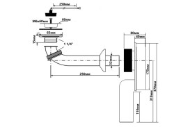 Сифон для раковины McAlpine 1¼ скрытый латунь/пластик хром SUP-CB