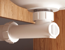 Сифон для раковины McAlpine с самозакрывающимся клапаном 1¼ пластик белый WHB1-32