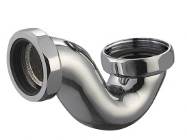 Сифон для ванн 12-22-706 і 12-22-314 зовнішній латунь хром 90-00-016