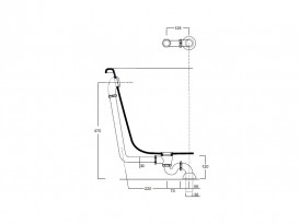Сифон для ванн Simas Vasche хром 120018