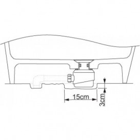 Сифон для ванны Riho пластик белый AT91000