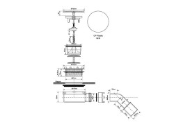 Сифон McAlpine для душевого поддона 90 мм с сухим затвором хром HC2730LCPN-NRV