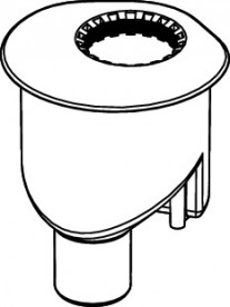 Сифон вертикальный для дренажного канала Tece TECEdrainline DN 50 1,40 л/c пластик черный 650003