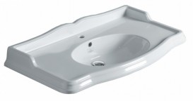 Раковина для ванной подвесная умывальник-столешница Simas коллекция Arcade белая AR 874