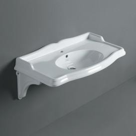 Раковина для ванной подвесная умывальник-столешница Simas коллекция Arcade белая AR 874