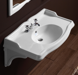 Раковина для ванной подвесная умывальник-столешница Simas коллекция Arcade белая AR 874