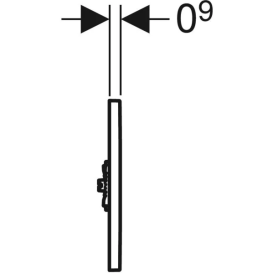 Система электронного управления смывом писсуара Geberit цинковый сплав матовый хром 116.031.JQ.5