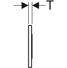 Система електронного керування змивом унітазу Geberit для змивного бачка прихованого монтажу Sigma 12 см чорний матовий 115.908.16.6