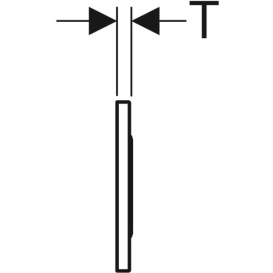 Система электронного управления смывом унитаза Geberit для смывного бачка скрытого монтажа Sigma 12 см хром 115.908.JQ.6