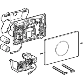 Система электронного управления смывом унитаза Geberit для смывного бачка скрытого монтажа Sigma 12 см черный 115.909.DW.6