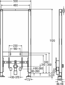 Система инсталляции для биде Viega Prevista сталь 776442