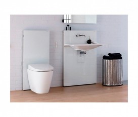 Система інсталяції для підлогового унітазу Geberit Monolith Plus скло білий 131.201.SI.5