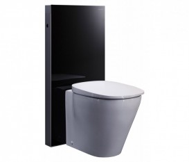 Система інсталяції для підлогового унітазу Geberit Monolith Plus скло чорний 131.201.SJ.5