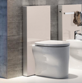 Система инсталляции для напольного унитаза Geberit Monolith Plus стекло песок 131.201.TG.5