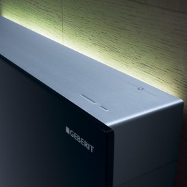 Система инсталляции для напольного унитаза Geberit Monolith Plus 114 см черное стекло/алюминий черный хром 131.233.SJ.6