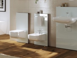 Система инсталляции для напольных и подвесных биде Geberit Monolith стекло белый 131.030.SI.5