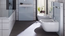 Система инсталляции для напольных и подвесных биде Geberit Monolith стекло белый 131.030.SI.5