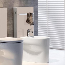 Система инсталляции для напольных и подвесных биде Geberit Monolith стекло песок 131.030.TG.5