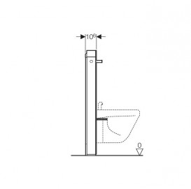 Система инсталляции для напольных и подвесных биде Geberit Monolith стекло песок 131.030.TG.5